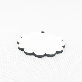 

2000pcs DIY MDF Double White Blank Hexago Key Chain Sublimation Wooden Key Rings For Heat Press Transfer Jewlery Photo Gift