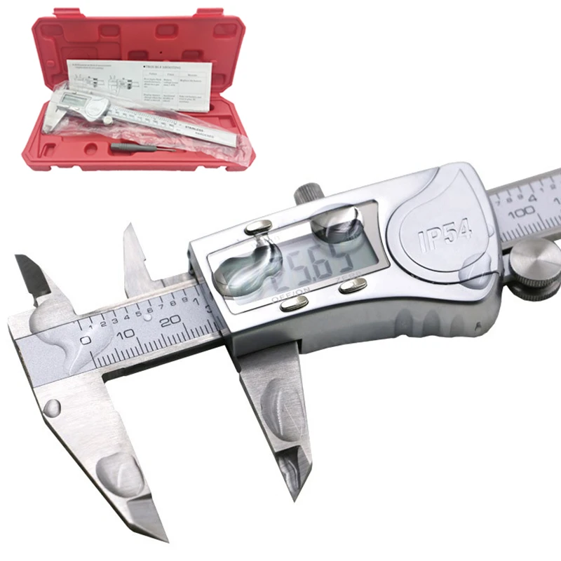 6/" LCD Display Digital Vernier Caliper Gauge Precision Pro Box 2019 IP54 150mm