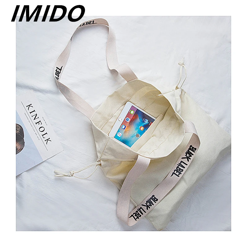 IMIDO 2019 весна лето новый стиль холщовая студенческий повседневная модная для