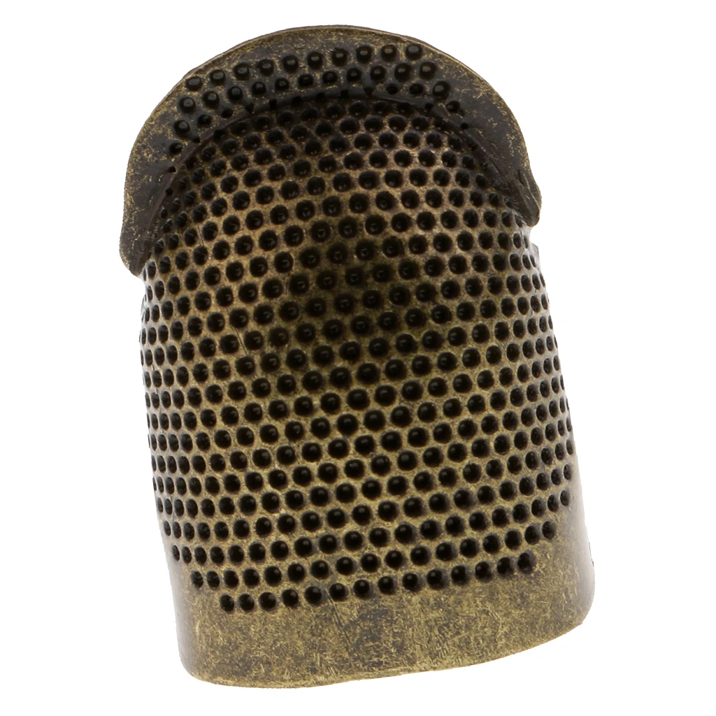 Metal Brass Sewing Thimble Needles Finger Protector Needlework Accessories for Embroidery Cross-stitch DIY Quilting