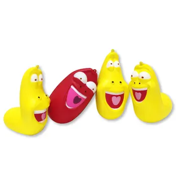 

New 4 Pics/Set Funny Larva Squishy PU Cartoon toys Soft Mini Slow Rising Doll Figures 10CM Stress Relief Funny Gift Decoration