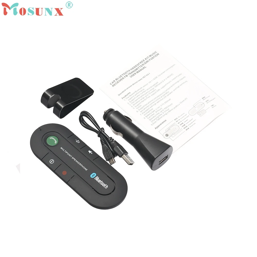 Bluetooth и поддержкой Multipoint и Беспроводной Громкая связь автомобильный комплект Громкая связь для iPhone Mobile_KXL0220
