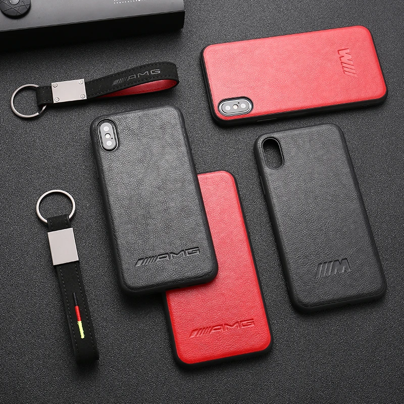 

Luxury leather cover case for iphone 6 7 8 plus 6S X XR XS MAX for samsung Galaxy S8 S9 Note 9 S10 lite AMG car phone coque capa