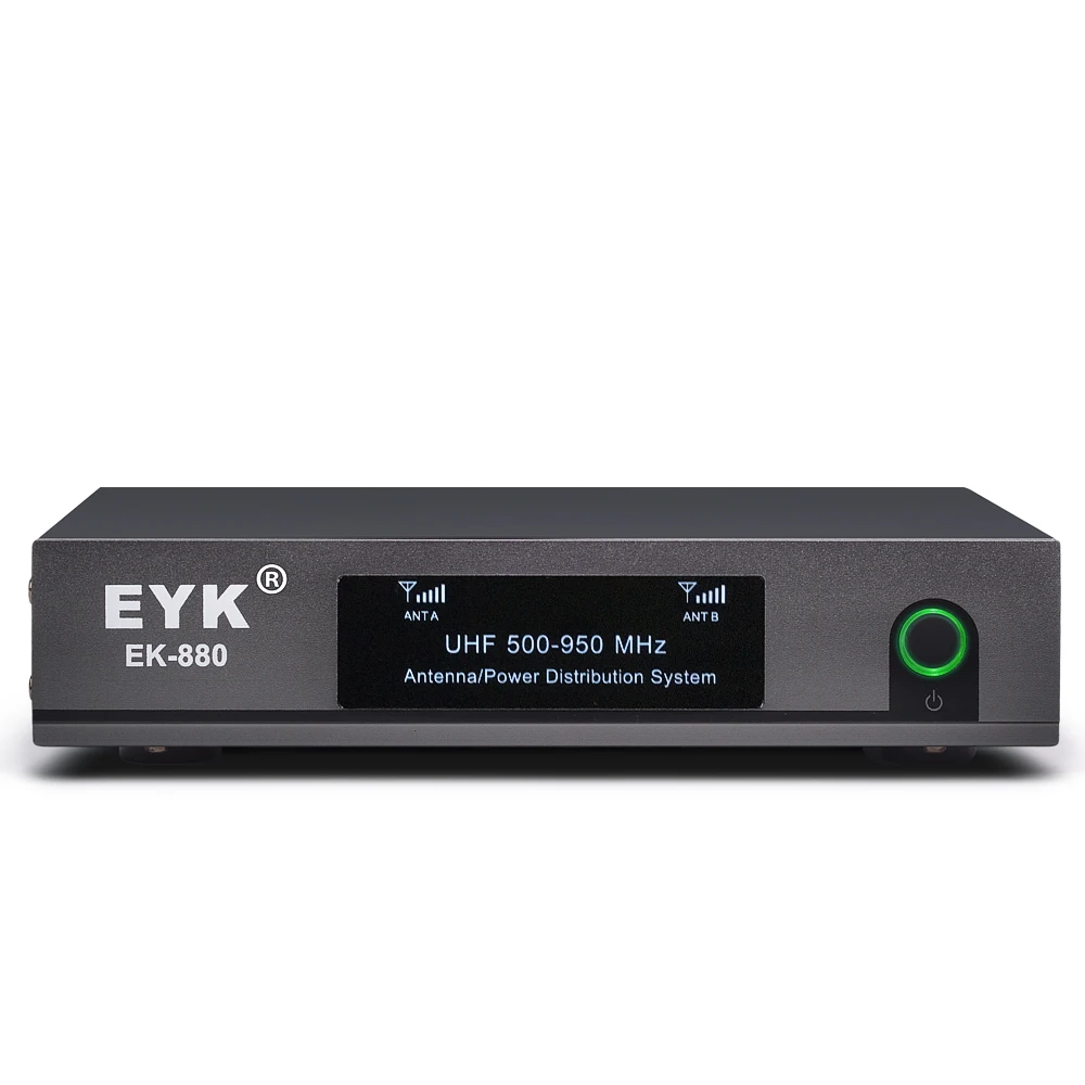 EYK EK-880 300 м направленная антенна микрофонный сплиттер коллектор антенный распределитель усилитель для 8 комплектов беспроводной микрофонной системы