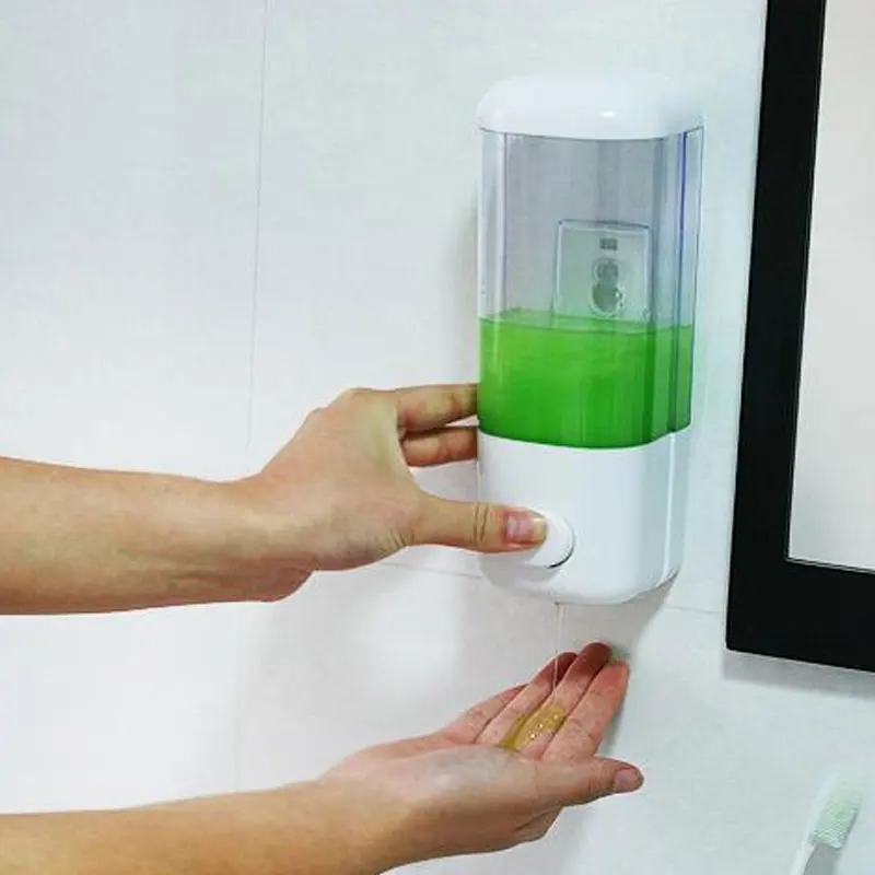 

500ml Wall Mounted Soap Dispenser Handwash Liquid Pump Shampoo Dispenser for Kitchen Washroom Bathroom MF999