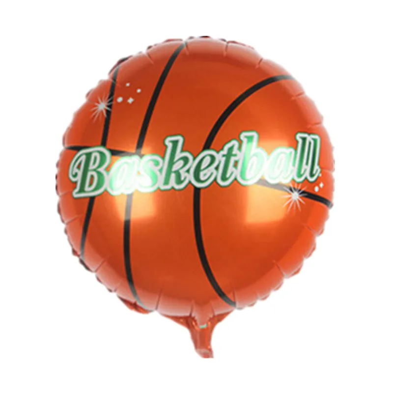 KAMMIZAD 12 шт. babyshower День Рождения Декор 18 дюймов волейбол Баскетбол шар Футбол гелиевые шары поставки - Цвет: basketball