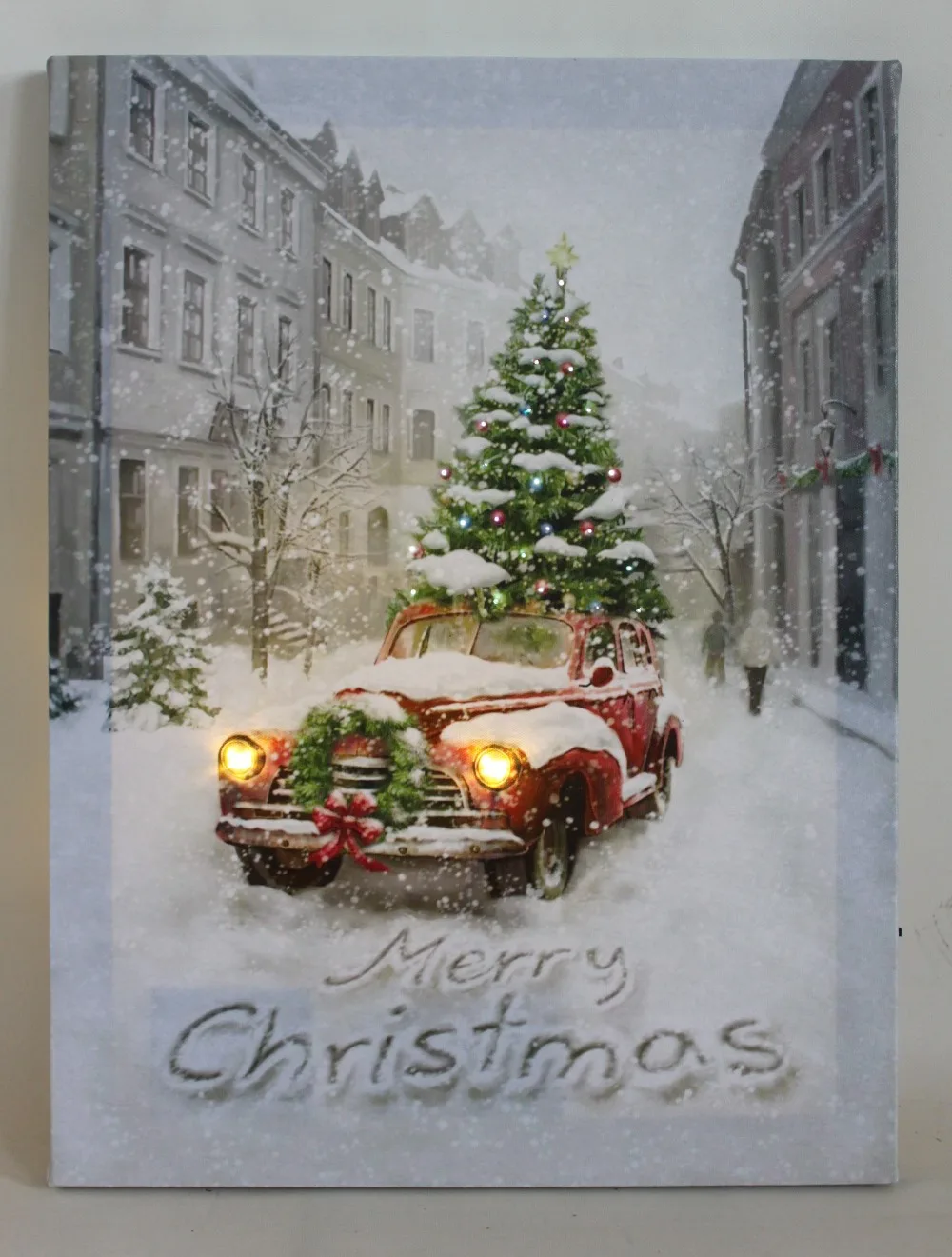 4 Led Lights Free Shipping Wall Art With Canvas Print Christmas