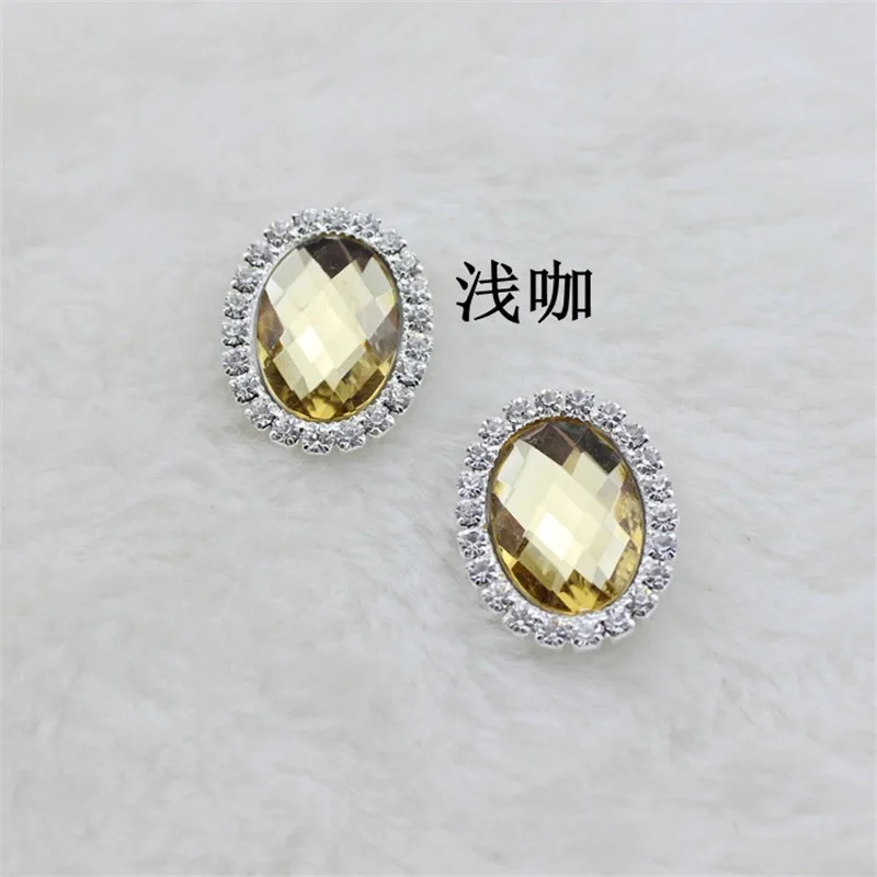 20 шт. 2 4*1 9 см овальные пуговицы цепочки со стразами|button diy|accessories diydiy accessories |