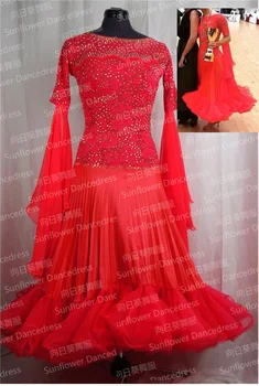 

Top sales 2015 New Style!ballroom Standard Dance Dress,Waltz Competition Dress,Women, Ballroom Dance Dress