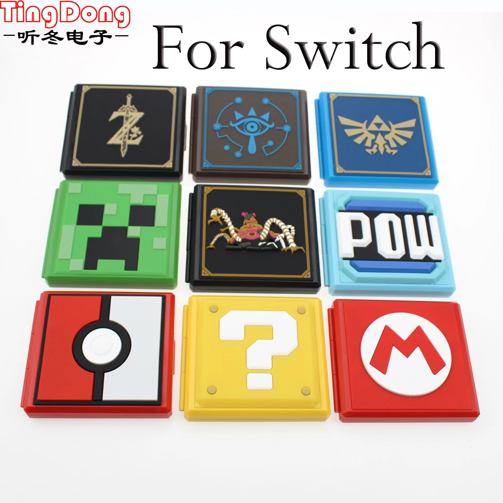 

12 Game Cards box Plastic Portable Case For Nintend Switch Shockproof Hard Shell Storage Box For Nintend Switch NS NX Game Card