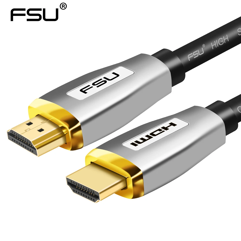 FSU HDMI cable 2.0 1080P 4K 3D HDMI to HDMI Connector Adapter for PC HDTV Projector hdmi switcher splitter 0.5m 1m 2m 3m