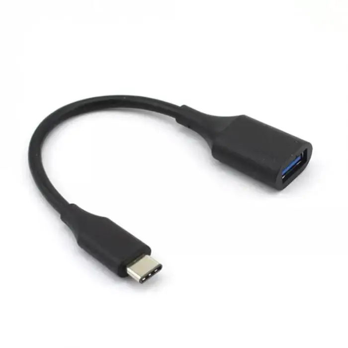 Кабель type-C OTG адаптер type-C штекер USB 3,0 A Женский OTG переходник Кабель для передачи данных 15 см HSJ-19