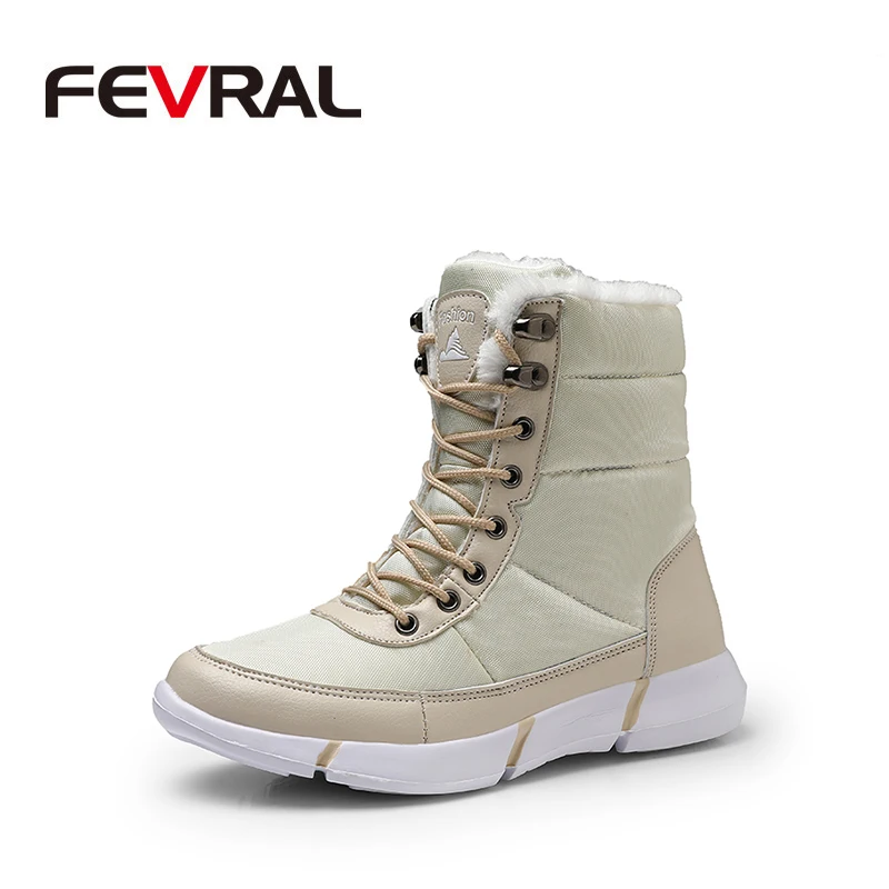 FEVRAL/Новинка Зимние ботинки на меху Классическая мужская обувь Повседневные