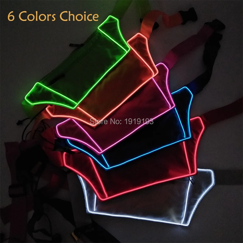 20PCS 6 Colors Led Neon String Fanny Belt Bag Nighttime Walk Sport EL Rope Waist Wallet Light Up Fitness Packs Holiday Lighting 20PCS 6 Colors Led Neon String Fanny Belt Bag Nighttime Walk Sport EL Rope Waist Wallet Light Up Fitness Packs Holiday Lighting