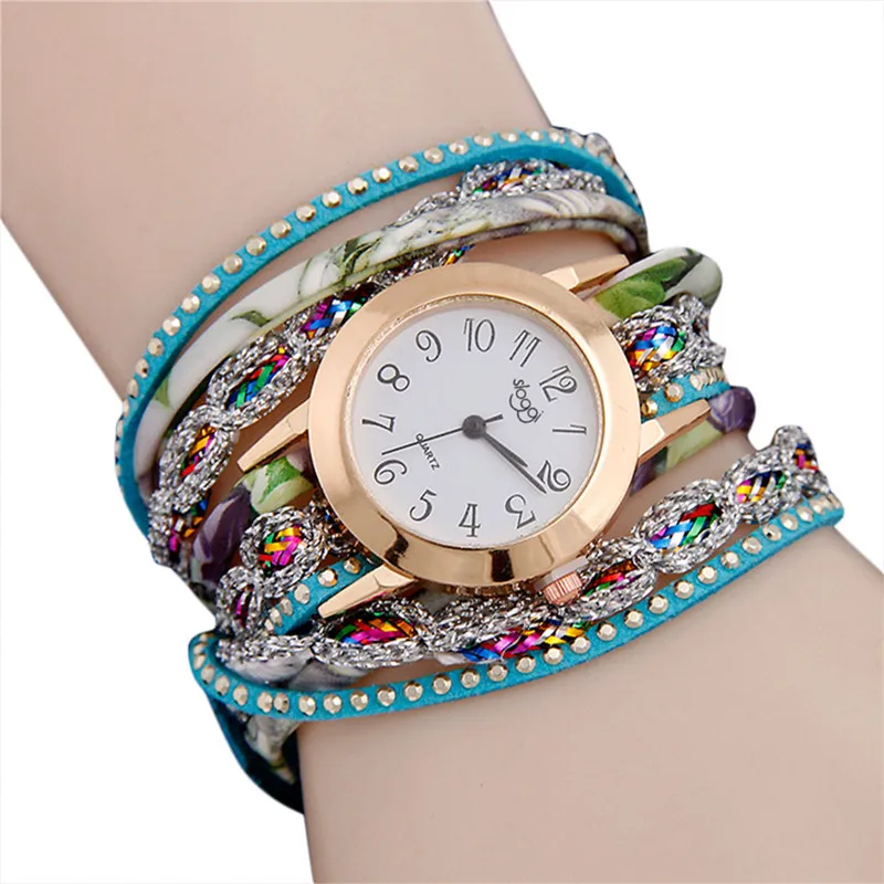 Для женщин тонкий кожаный браслет женские часы кварцевые часы модные Повседневное женское платье наручные Relogio Feminino# D - Цвет: B