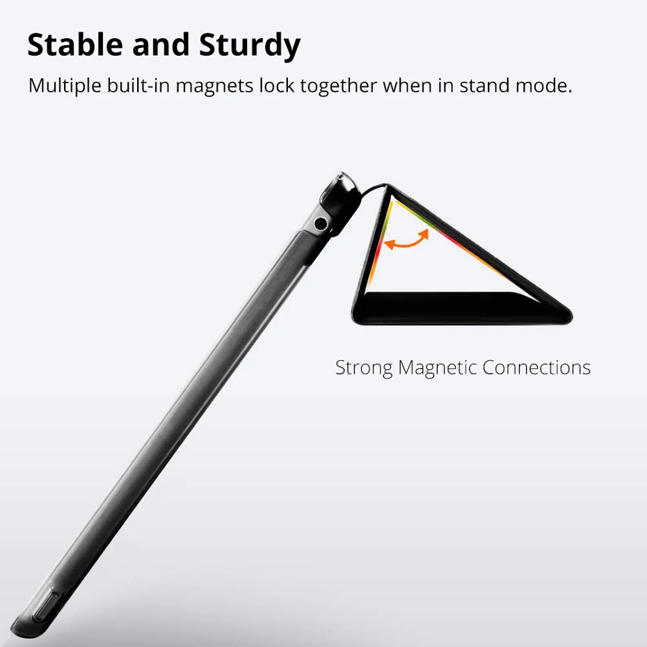 Чехол для iPad 9,7 6-го 5-го поколения, ультра тонкий магнитный чехол-подставка из искусственной кожи, умный чехол для iPad 9,7 дюймов, чехол