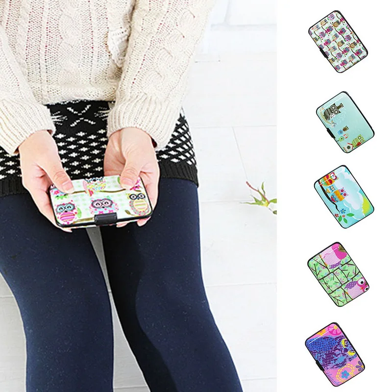 

Plastic Cute Wallet Case Credit Card Holder 7 Cards Slots Theft Proof With Extra Security Layers Carteira Feminina