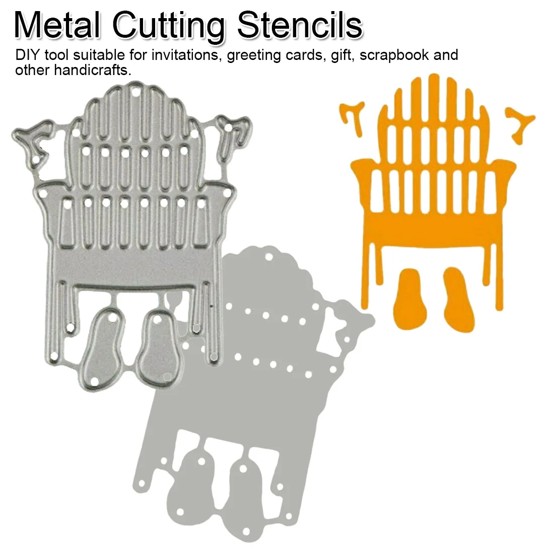 

1pcs Chair Shape Metal Die Cutting Dies Decor Embossing Craft Card Emboss Template DIY Scrapbooking Photo