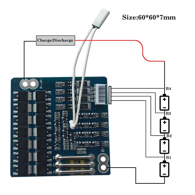 Protection Circuit Module 4S 30A PCM BMS PCB LiFePO4 Battery Protection