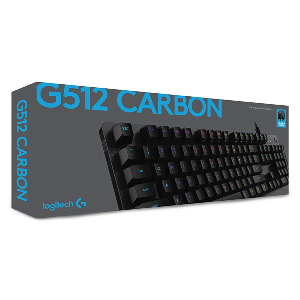  Logitech G512 Carbon RGB Mechanical Gaming Keyboard (Romer-G  Linear) : Video Games