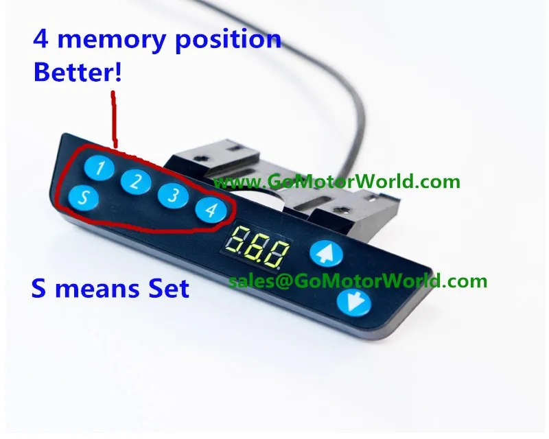 Electric height adjustable desk switch