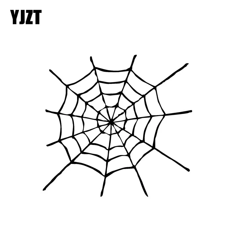 YJZT 15 8 см * 14 9 Ослепительная вырезанная Cobweb нежная виниловая наклейка