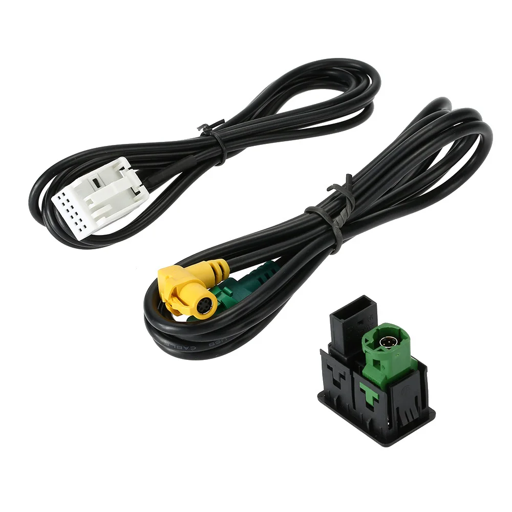 

Overseas stock Car Style Audio Vedio USB AUX Cable Switches Plug for VW Passat B6 B7 CC Touran POLO Facelift