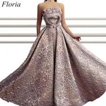 Новые модные мусульманские платья знаменитостей А-силуэта из специальной ткани без бретелек без рукавов сексуальные вечерние платья красного ковра с кристаллами