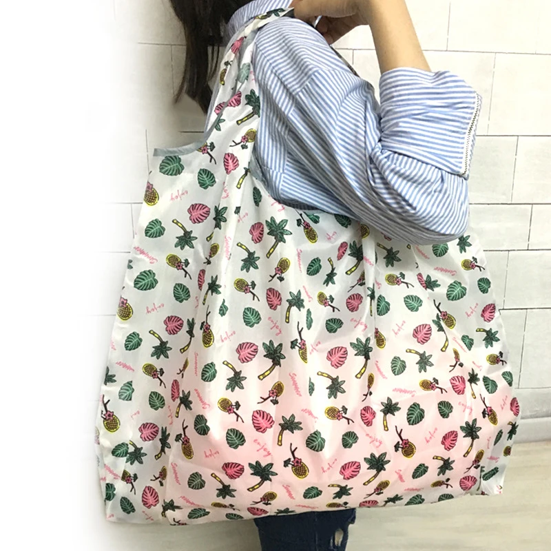 Reusable Foldable Shopping Bag Eco Floral Tote Handbag Convenient Storage Bags Large Capacity Portable Shoulder Bags Reusable Foldable Shopping Bag Eco Floral Tote Handbag Convenient Storage Bags Large Capacity Portable Shoulder Bags