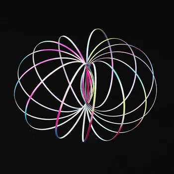 

Gorgeous Toroflux Inductive Flow Antistress Toys For Children Intelligent Magic Ring Outdoor Amazing Flowrings Inductive oyuncak