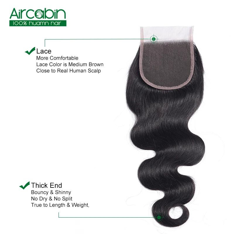 Brazilian Hair Weave Bundles Body Wave Bundles With Closure 3 Bundles Free Part Non Remy Human Hair Extensions Aircabin Hair Brazilian Hair Weave Bundles Body Wave Bundles With Closure 3 Bundles Free Part Non Remy Human Hair Extensions Aircabin Hair