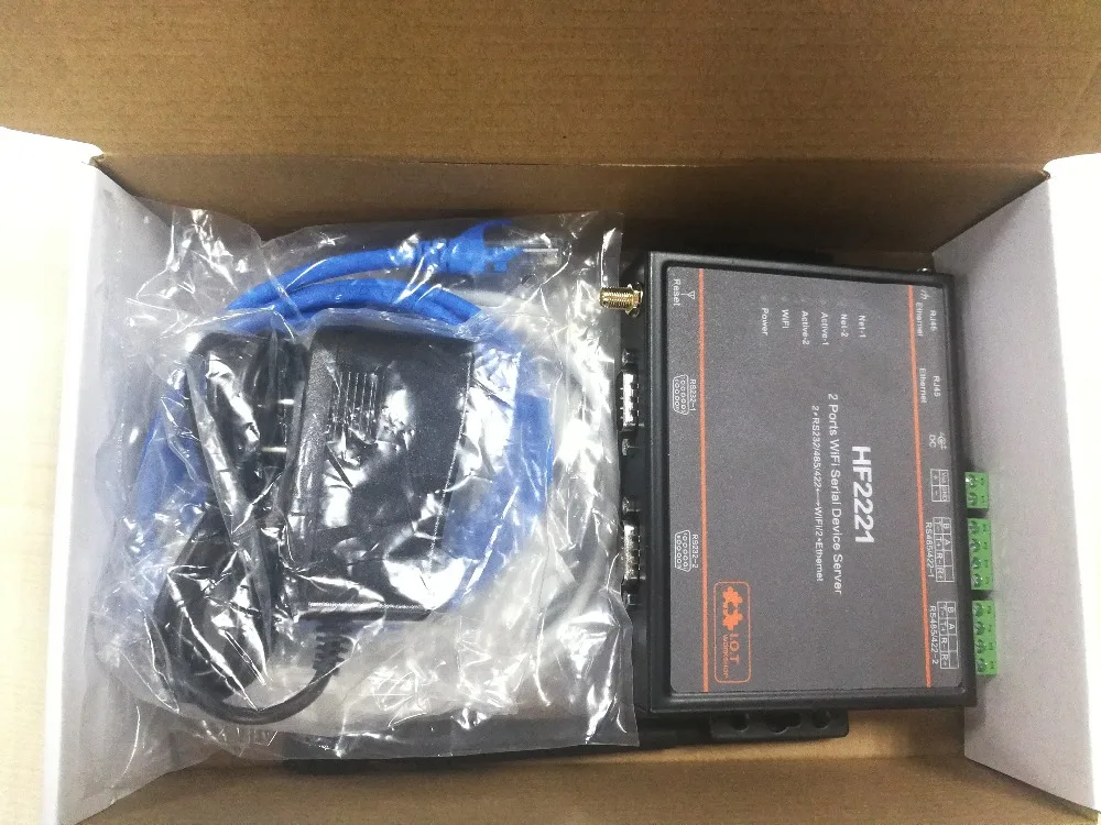 Официальный промышленный HF5142B 4 портовый RJ45 RS232/485/422 серия в Ethernet бесплатное RTOS