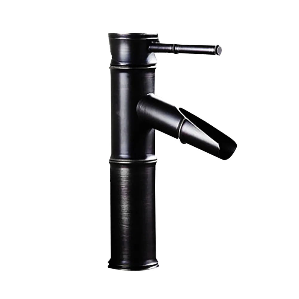 

Cold-Hot Water Copper Faucet Universal Bamboo Shape Unique Design Simple Kichten Modern Durable