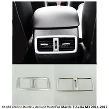 Для Mazda 3 Axela M3 автомобильный Стайлинг украсить обложку ABS хромированные сзади пристёгут кондиционер выходное отверстие 1 шт