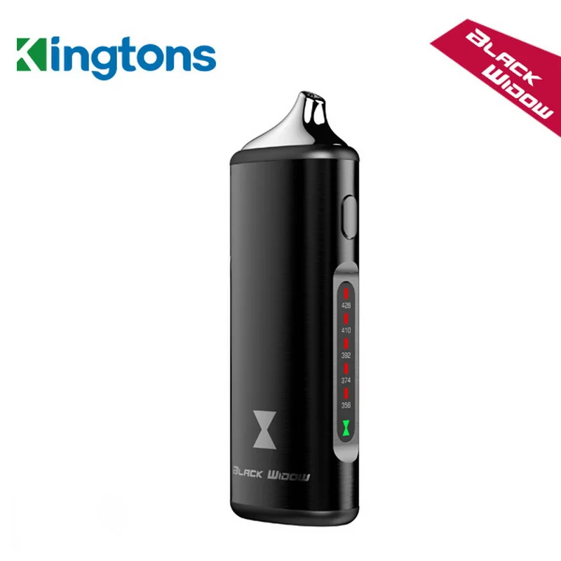 Original kingtons herbal vaporizer Black Widow vapor box mod vaporizador dry vape dry herb vaporizer herbal e cigarettes