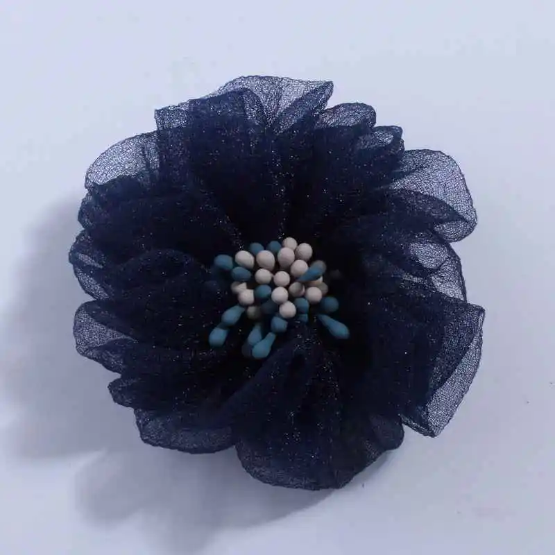 10 шт. 5,5 см новые шелковые мягкие ткани цветок с палкой для свадебного приглашения искусственные цветы для украшения одежды