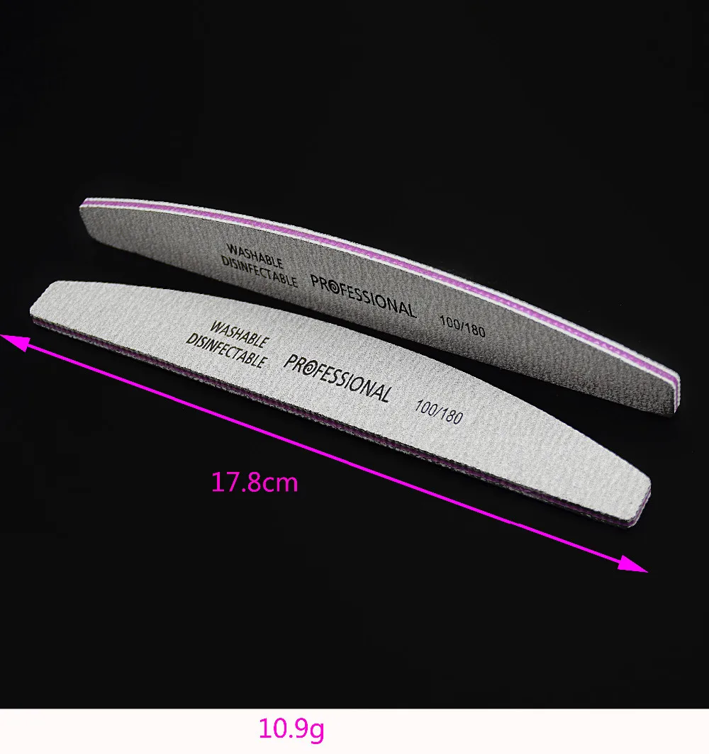 Lixa de Unhas Buffer de Manicure Lixa de Unha Ferramentas do Unha Removedor de Cutícula da Arte do Unha Barco Forma Emery Profissional 100 - 180 Arte Conjuntos! 50 Pcs 3 High Quality Beleza e saúde