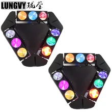 2 шт./лот копия American Dj Kaos 9*12 W RGBW Подвижная головка Led Паук Китай вечерние Dj этап бар Свадебная Дискотека клубный свет