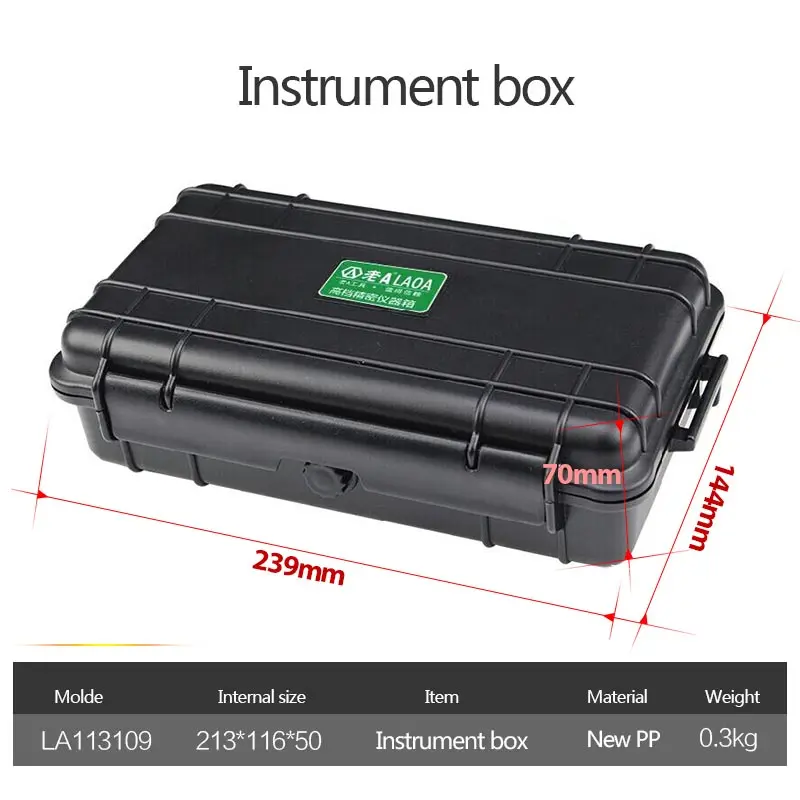 LAOA Safety Instrument Tool Box storage tools Water-proof IP67 Box Instrument And Equip Instore With Draw-Bar With Foam Inside mini tool bag Tool Storage Items