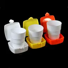 200 мл Складная чашка для воды, портативная, для путешествий, кемпинга, выдвижная, складная, телескопическая, складная, креативные питьевые чашки