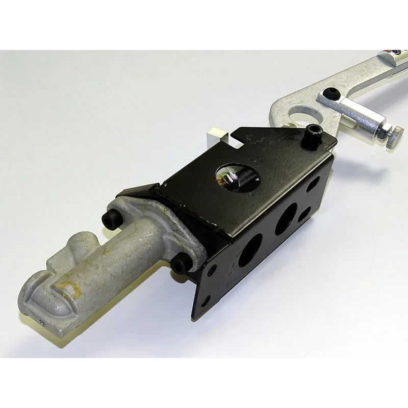 waase Silver Universal Car Hydraulic Handbrake Vertical & Horizontal 45cm Rally Racing E-Brake Lever Device Master Cylinder