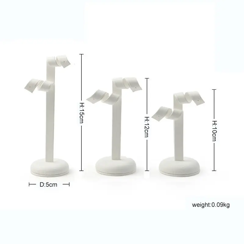 3pcspack Earring Jewelery Display Stand Pu Leather Earrings Ear Stud Holder Storage Hanger Showcase Rack Organizer Jewelry (11)
