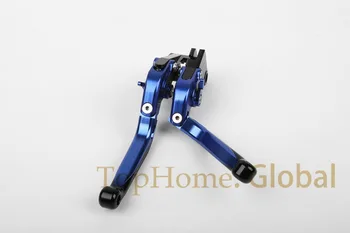 

Free Shipping Blue&Blue&Black CNC Extending&Folding Brake Clutch Levers For Yamaha FZ6 FAZER S2 2004-2010 2005 2006 2007 2008