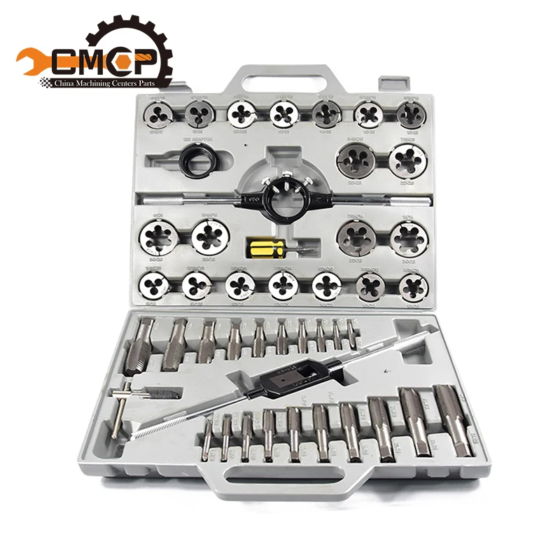 

Hot 1 sets/45 pcs Metric Tap and Dies set Metric hand tap trapezoidal thread and dies set