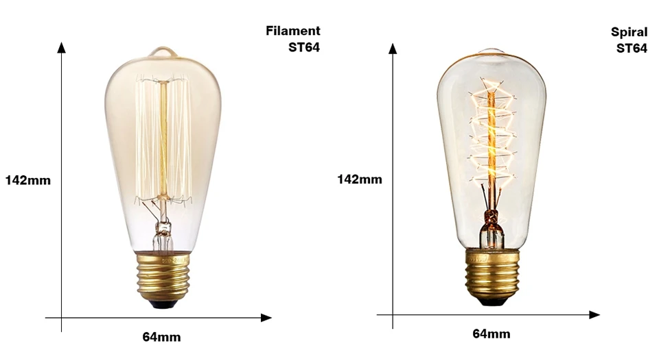 Ретро Edison led светильник лампочка E27 220V 40W лампа накаливания ампулы лампы Винтаж Edison лампа ретро украшения светильник s