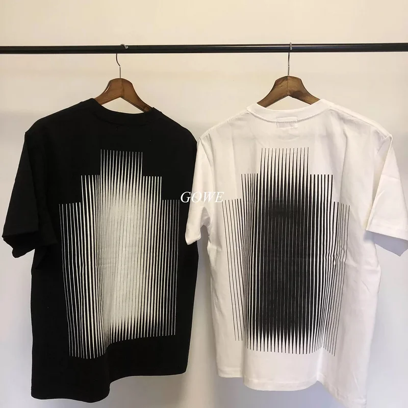 

Summer Xieruis CAVEMPT Ziggurat Printed Women Men Cotton T shirts tees Hiphop Streetwear Men Summer T shirt C.E Branb Clothing