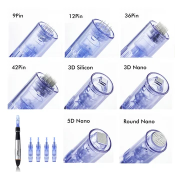 

Derma Pen 9 12 36 42 pins Nano Needle Cartridge For A1 Derma Pen Auto Microneedle, 20 pieces/lot