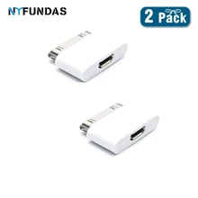 NYFundas 2 шт микро usb к 30pin кабель конвертер зарядное устройство адаптер для iphone 4 4s 3gs ipad 1 2 3 ipod iphone 4 iphone 4s адаптер