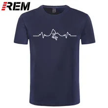 REM Летняя мужская футболка с принтом «Eat Sleep Climb», забавная брендовая одежда, футболка с надписью «Born To Climb Evolution», «CLIMBINGER», «HEARTBEAT PULSE»