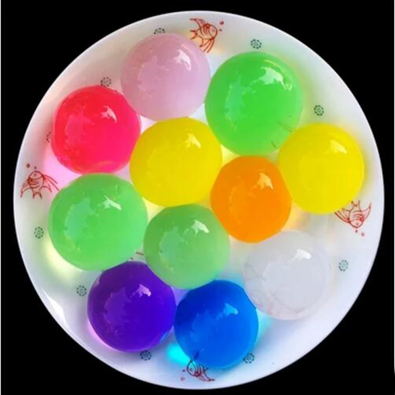 

30 Pcs/set Crystal EVA Absorbent Beads Soak Growing In The Water Jelly Ball Toys for Children Novelty Funny Toy Games Cute Gifts